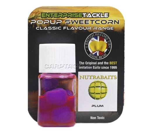 Искусственная плавающая насадка Enterprise Tackle Pop Up NUTRABAITS PLUM Слива
